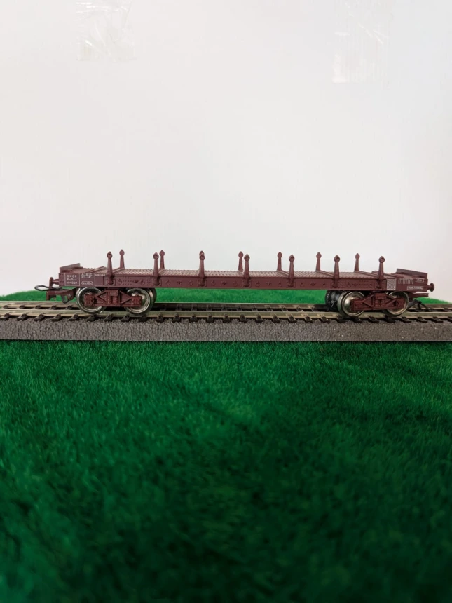 JOUEF : wagon plat ranchers à bogies SNCF type TP réf. 6550 brun