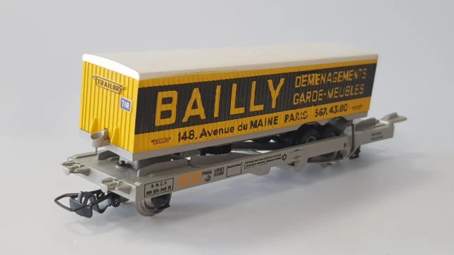 Jouef : wagon plat kangourou SNCF réf. 6965